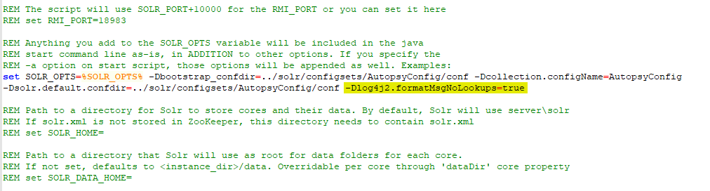 Autopsy and Log4J Vulnerability